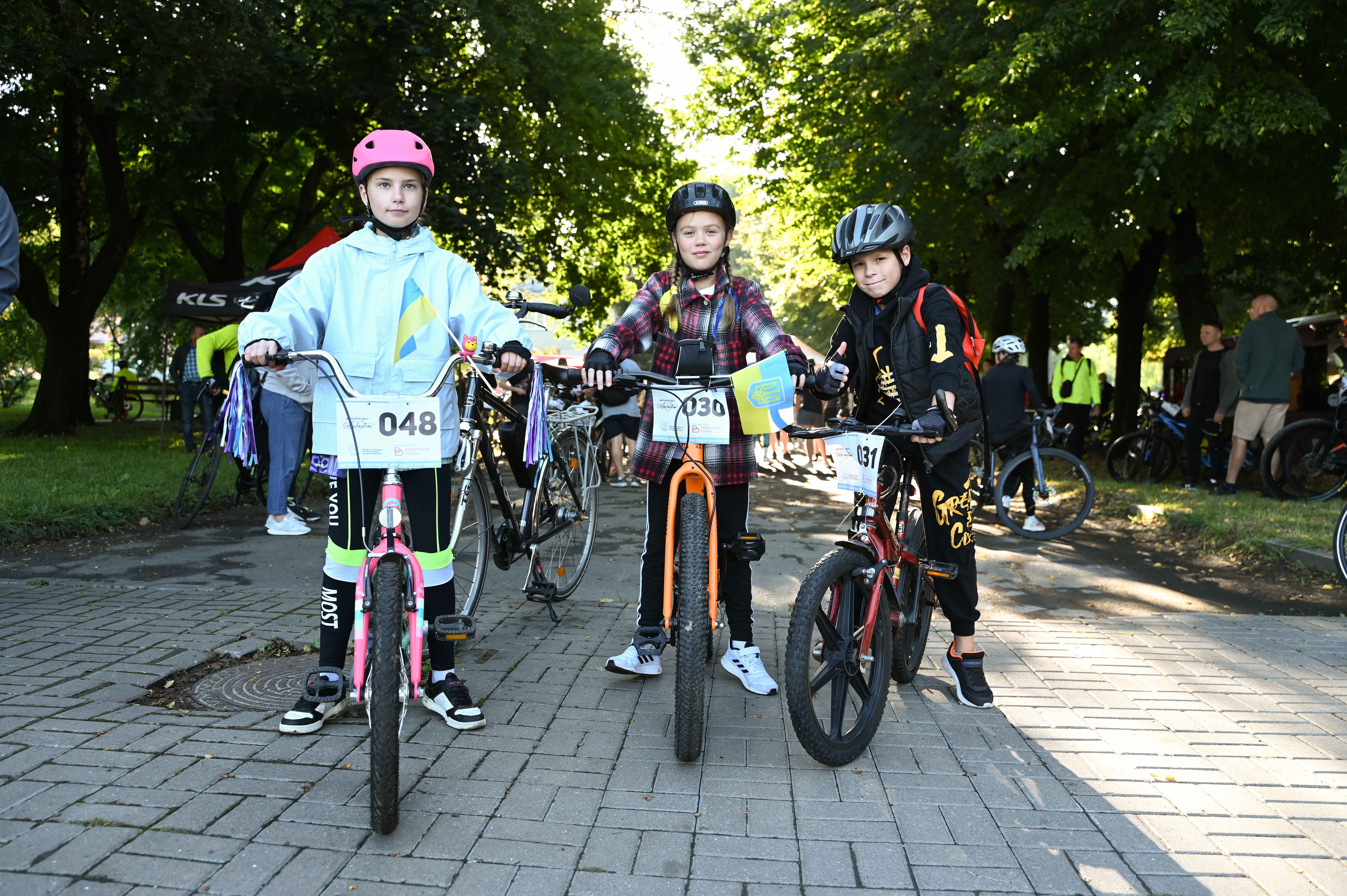 наймолодші учасники велопробігу