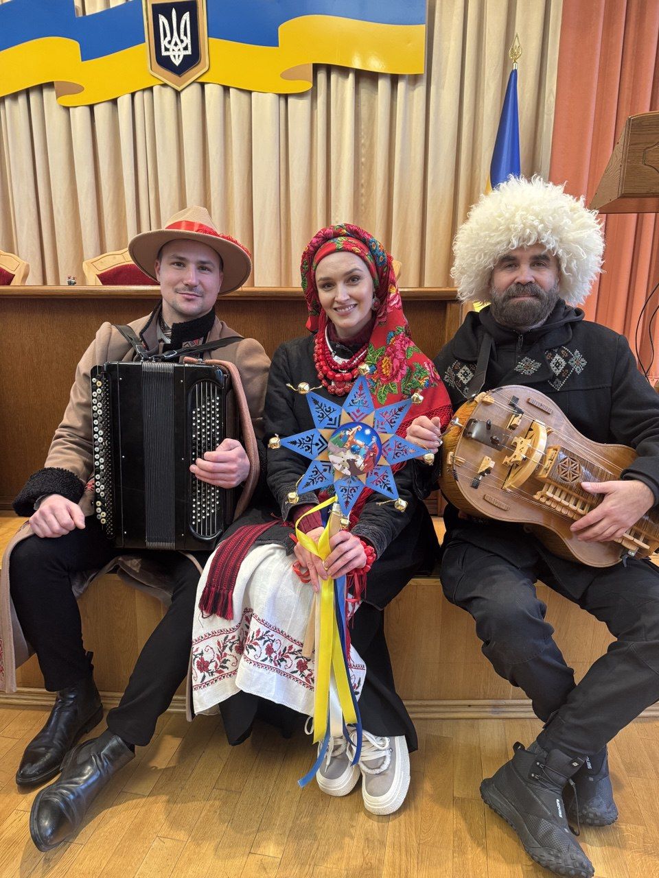 музикант Юрій Янкович, співачка Марія ЗЛАТА та лірник Андрій Ляшук